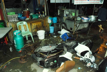 No one was seriously injured, and the damage minimal, but it certainly was a few terrifying seconds for people involved.